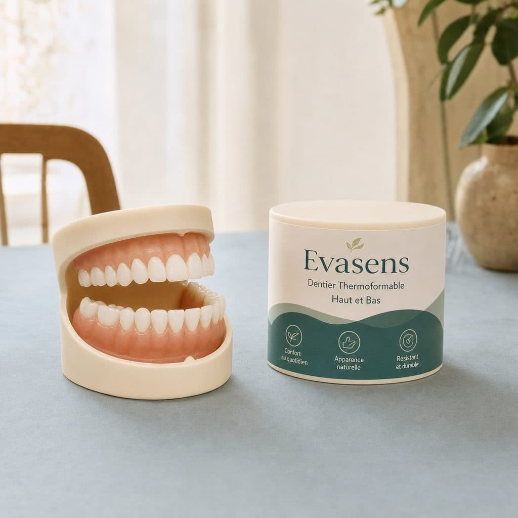 Dentier thermoformable Evasens, haut et bas