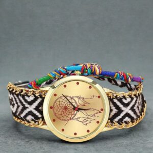 Mystic Haze – Handmade Dreamcatcher Quartz Watch