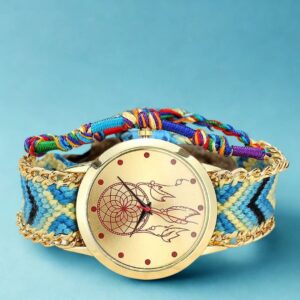 Sage Whisper – Handmade Dreamcatcher Quartz Watch