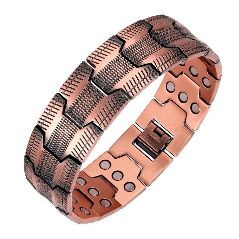 Bracelet Magnétique en Cuivre - Boostez votre Énergie