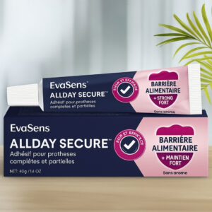 Fixateur prothèses sans zinc, tenue waterproof 3–4 jours — AllDay Secure™